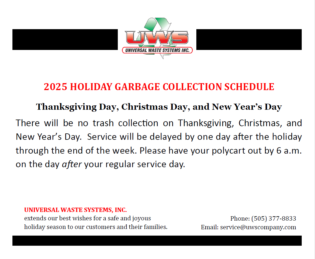 HOLIDAY TRASH PICK UP  image